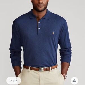 Polo by Ralph Lauren Blue Long Sleeve Polo Shirt
